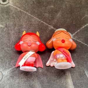 PopMart Cry Baby Charming Angel and Devil Figurine Set